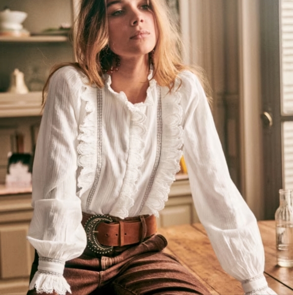 Sezane Marianella Shirt - Picture 1 of 10